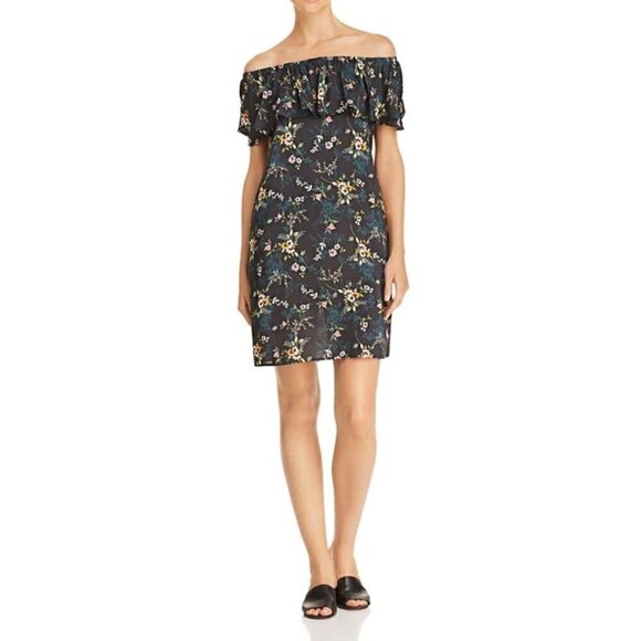 Velvet by Graham & Spencer Dresses & Skirts - NWT VELVET BY GRAHAM & SPENCER Off the Shoulder Mini Floral Dress XS